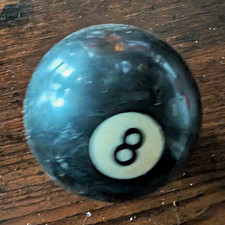 Vintage Trick 8 Ball Standrd Size Weighted/Lopsided Billiard Pool Ball Novelty