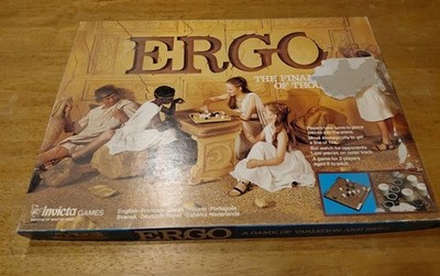 Ergo Invicta Games 1977 The Final Line Of Thought Board Game Two Players 8+