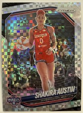 2025 Panini Prizm WNBA Checkerboard Shakira Austin #81 Washington Mystics