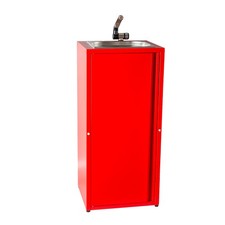 Mobiles Handwaschbecken 230V Wochenmarkt Gastro Camping Outdoor Zelten Rot