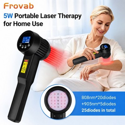 5W Cold Laser Therapy Machine 808nm 905nm NIR  Light Deep Tissue Pain Relief