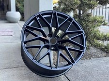 22 Wheels For Porsche Cayenne 5x130 22x10 50 Matte Black Rims Set 4