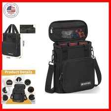 3 Slots Wireless Microphone Case with Foam, Mic Carrying Bags with Shoulder S...