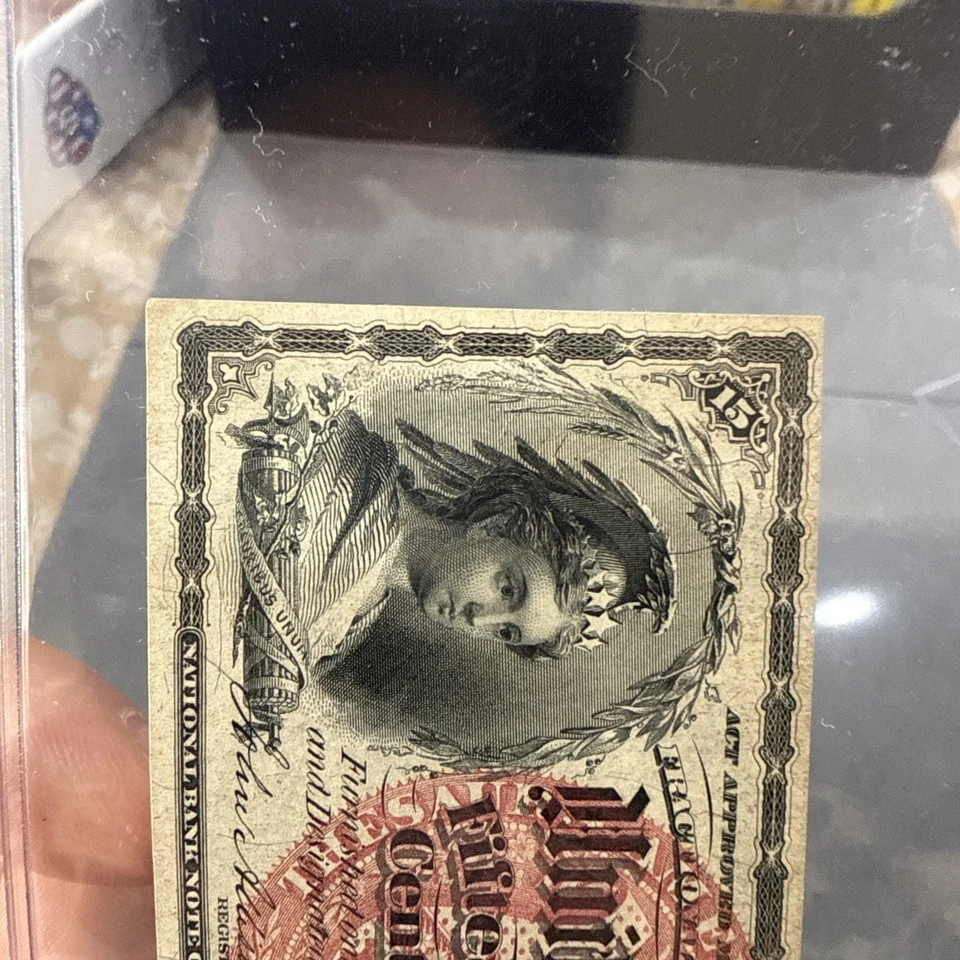 1863 - United States Fractional - 15C Fifteen Cents Note   - Image 4 of 4