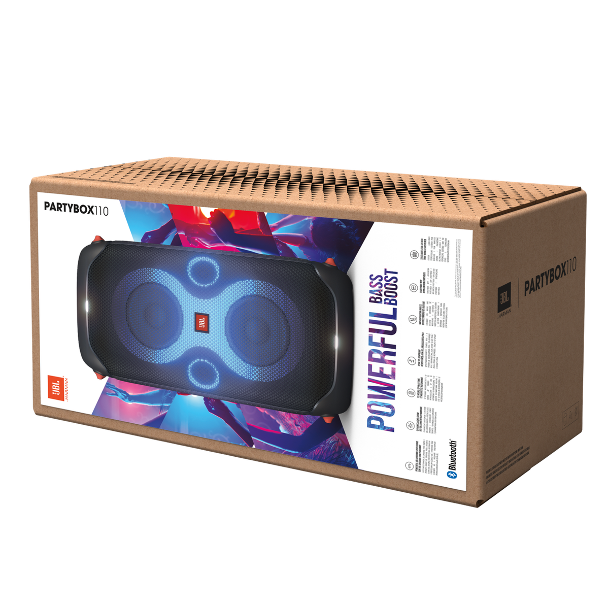 JBL Partybox 110, Portable party speaker with 160W powerful sound