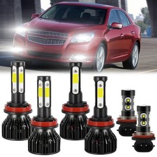 For Chevy Malibu 2006-2012 6x Led Headlight High Low Beam Fog Light Bulbs Kit