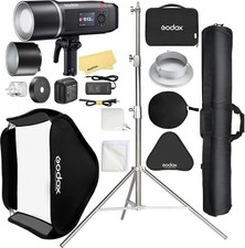 Godox AD600BMII Outdoor Flash Softbox 32"X32"/80 X 80cm 2.8M Light Stand Bag