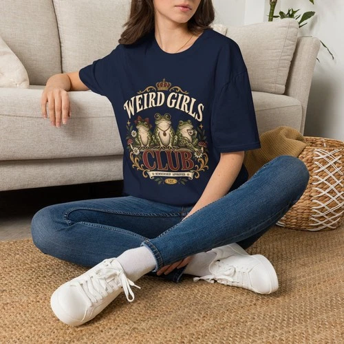 Weird Girls Club T-Shirt | Vintage Animal Illustration image 6