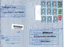 Russia Russia 2025 Registered Cover Demand Letter High Postage with Continuous Series