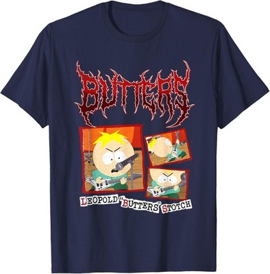 South Park Leopold Butters Stotch Heavy Metal Band Cartoon Unisex T-Shirt