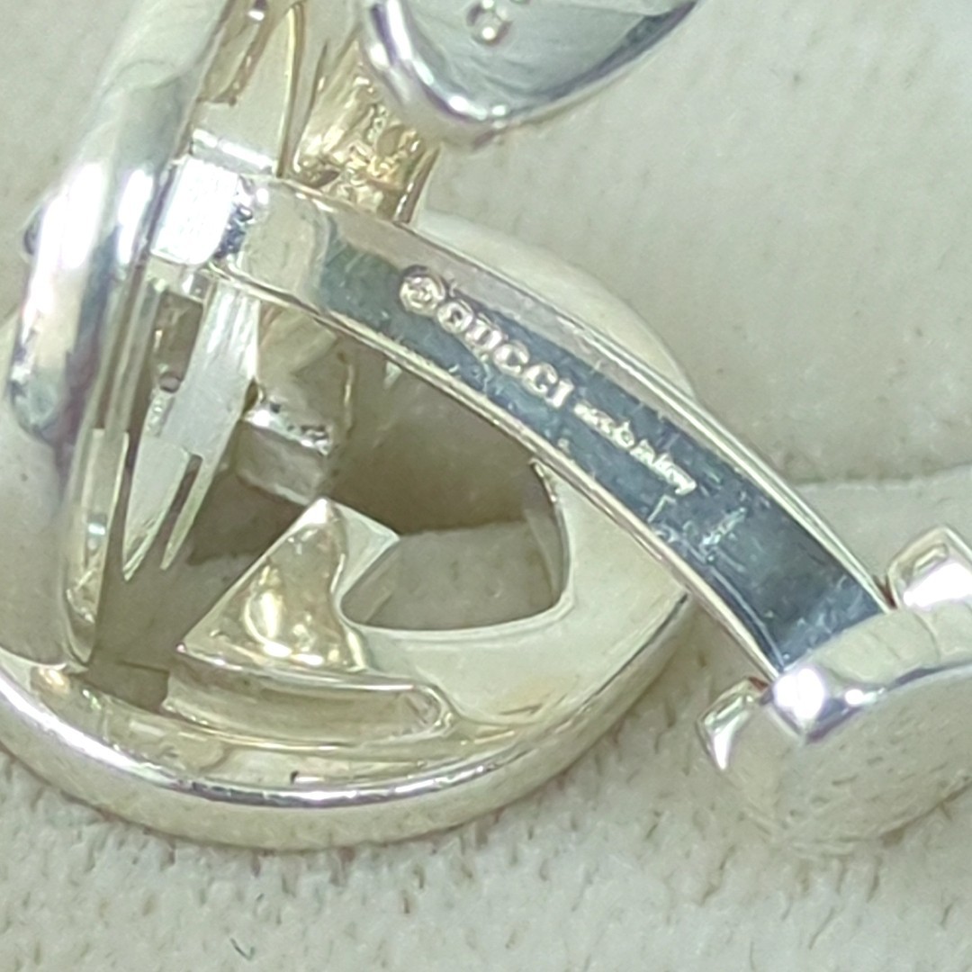 GUCCI Interlocking Cufflinks Sterling Silver 925 … - image 15