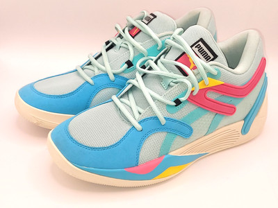 PUMA Trc Blaze Court Basketball Blue Sneakers Athletic Shoes 376582-08 Men's 10