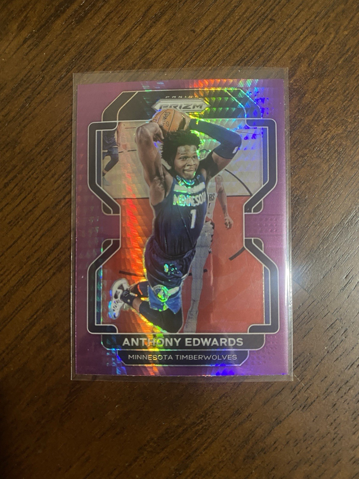 2021-22 Panini Prizm - Anthony Edwards #37 Hyper Prizm