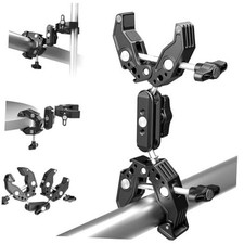 Double Super Clamp Camera Mount with Magic Arm, Cold Shoes for Desk UA036