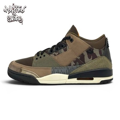 Air Jordan 3 Retro SE Patchwork Dark Hazel 2021 Men's Size 11.5 [DO1830-200]