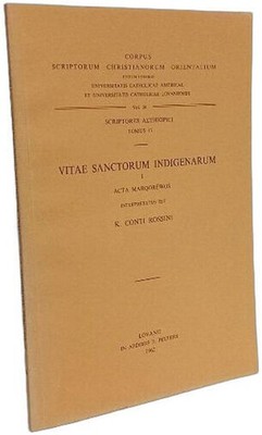 Vitae Sanctorum Indigenarum I. Acta Marqorewos - Scriptores Aethiopici Gr.17