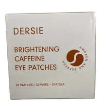 Dersie Brightening Caffeine Eye Patches - Puffy Eyes & Dark Circles - 30 pairs