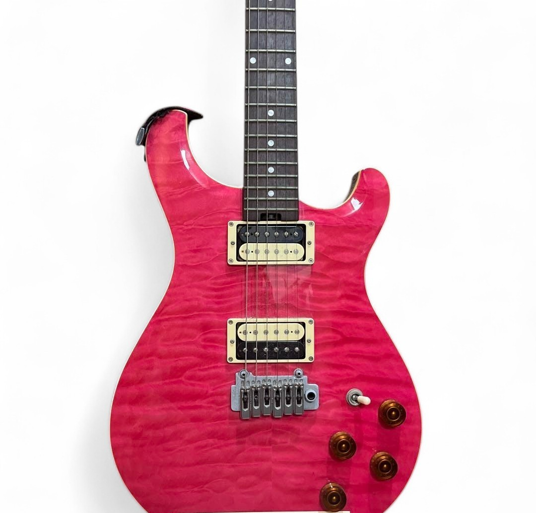 Greco EW-88 Translucent Pink Electric Guitar w/ Soft Case Vintage