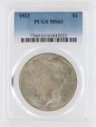 1923 Peace Silver Dollar PCGS MS63 S$1 Philadelphia Minted No Reserve