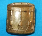 WW2 BRITISH ARMY DRUMMER MUSICIAN TRADE PROFICIENCY BRASS BADGE WORLD WAR II