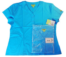 Brand New Crocs Scrubs Medical Apparel Nurse Uniform Tops in L and XL in Blue