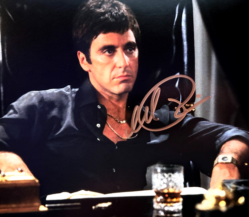 Photo Réimpression Dédicacée Signée Al Pacino Dans Scarface - Format
