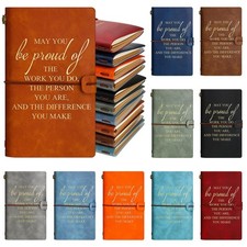 Employee Appreciation Gift Bulk Leather Journal Inspirational Notebook May Yo...