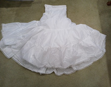 David's Bridal Petticoat Slip Wedding Ball Gown Size 12 White 3 Layer Style 603