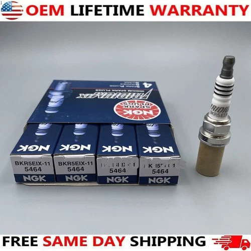 4PCS NGK Iridium IX Spark Plugs BKR5EIX-11 5464 For Toyota Mitsubishi Mazda USA