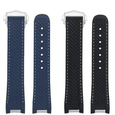 For Omega Seamaster AT150 AQUA 20mm 21mm Fluorine FKM Rubber Watch Band Strap