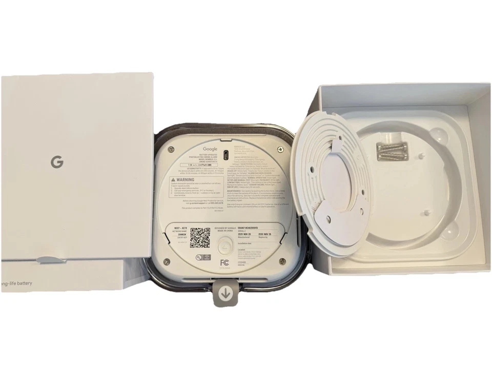 Google Nest Protect Smoke & Carbon Monoxide Alarm Battery S3000BWES 2nd gen - Image 2 of 4