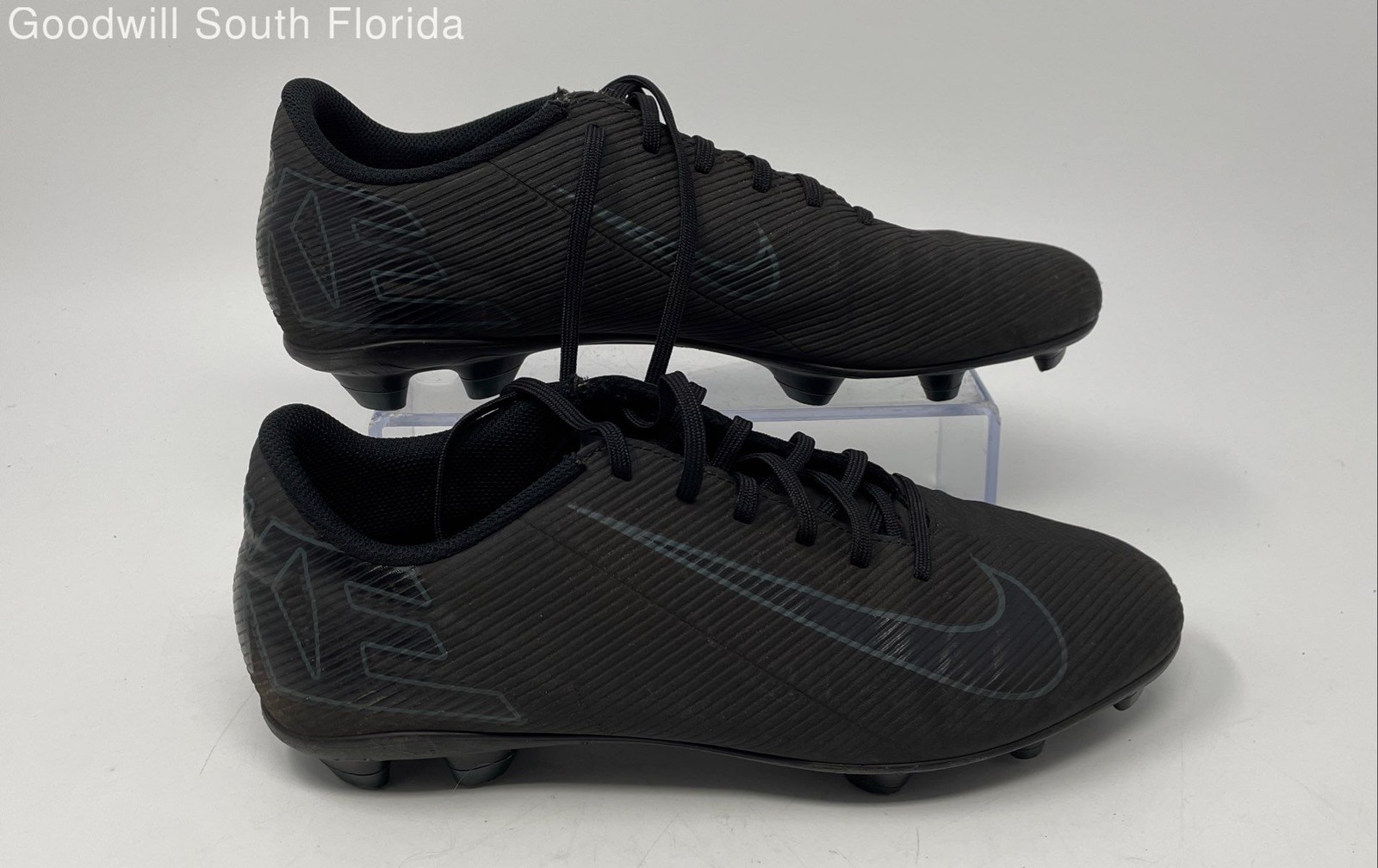 Nike Mens Mercurial Vapor 16 Club FQ8441-002 Black Sports Soccer Cleats Size 9 thumbnail 2