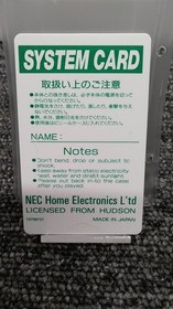 Nec Super System Card for PC Engine SuperGrafx used in CDROM2 games