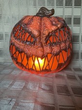 Home Depot Accents Halloween 12 In. Led Stitched Jack-o-lantern Pumpkin New 2024