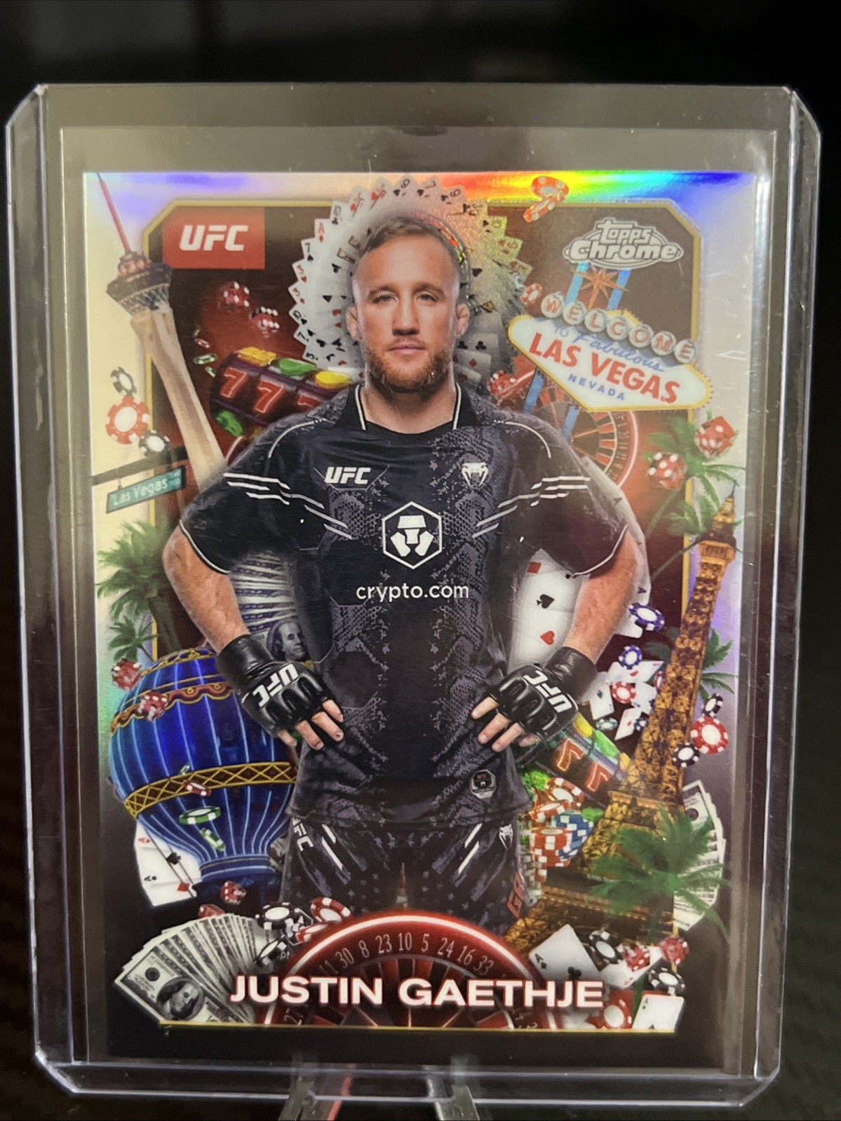 2025 Topps Chrome UFC Justin Gaethje Titans Case Hit SSP #TNS-6
