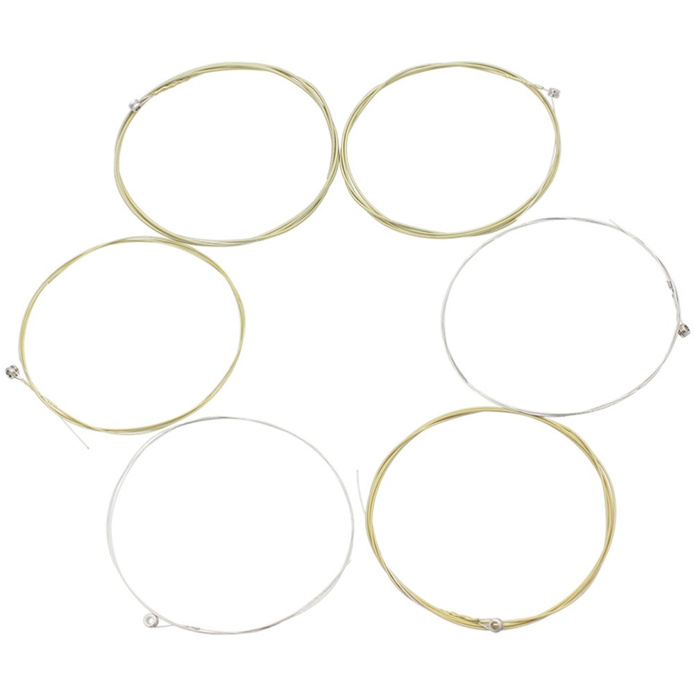 6pcs Acustic Guitar Strings Guitar Strings Sostituzione Folk Cuitar Strings