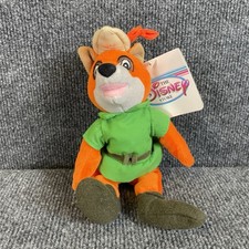 Vintage Disney Store Robin Hood 8" Beanie Bean Bag Plush Figure With Tag
