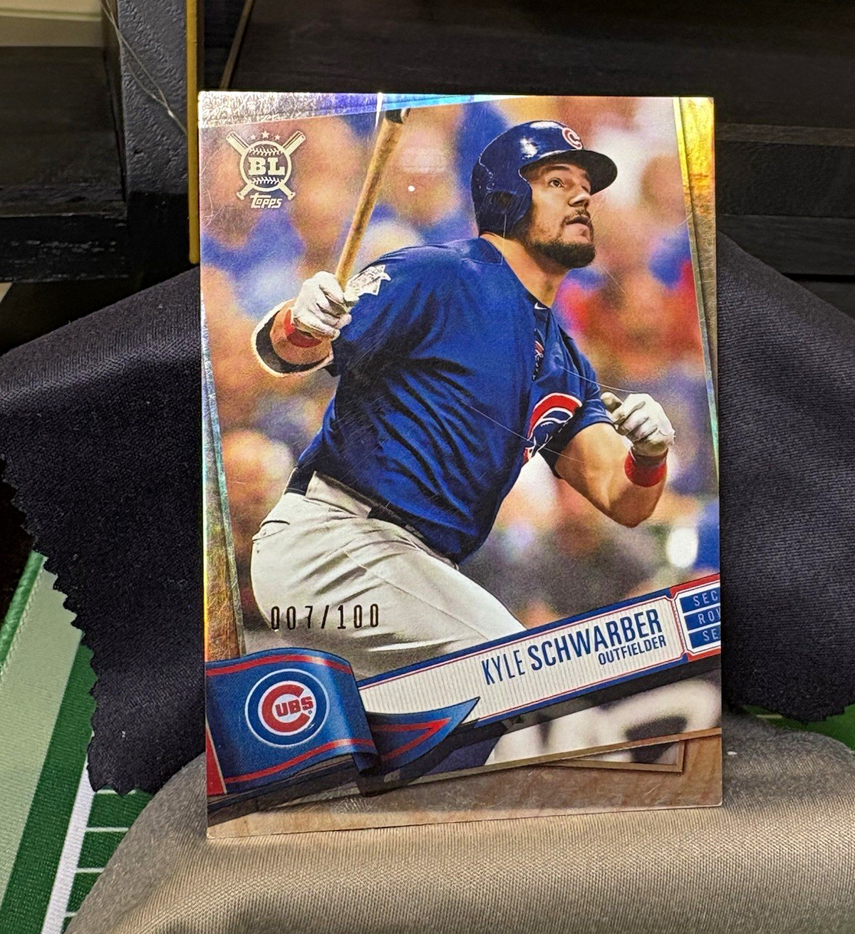 Topps 2019 Big League Kyle Schwarber Rainbow Foil 007/100 Chicago Cubs!! SP!!