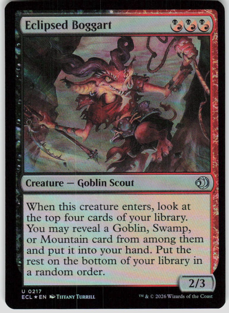 Eclipsed Boggart Foil 217 Lorwyn Eclipsed Magic the Gathering