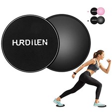 Core Sliders, Exercise Gliding Discs Dual Sided Use on Carpet and Hardwood Fl...