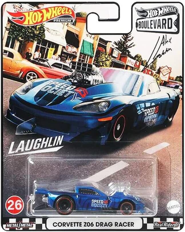 Miniatura Hotwheels Boulevard 1:64 Corvette Z06 Drag Racer - Hot