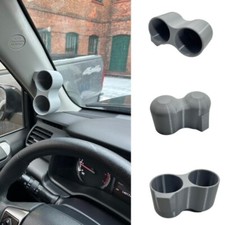 Universal Driver Left Side Pillar Trim 52mm Dual Gauge Pod Mount Gray Grey