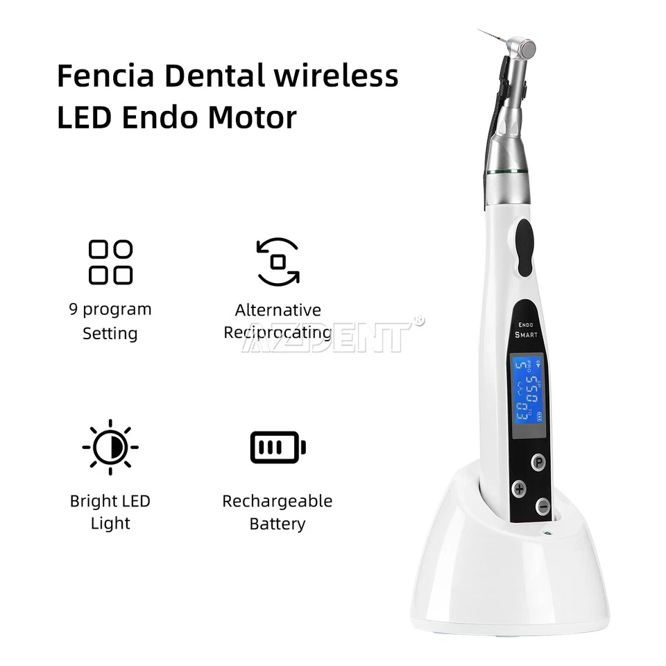 Dental Endodontic Root Canal Apex Locator / LED Endo Motor 16:1 Contra Angle - Image 2 of 4