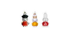 Nijntje-Miffy Vondels Blown Glass Hand Painted Christmas Ornament Set/Individual