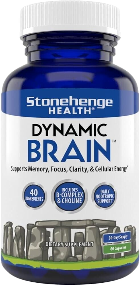 Stonehenge Health Dynamic Brain Supplement For Enhanced Memory and