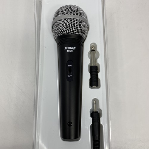 🔴 Shure C606 Dynamic Cardioid Microphone Multi Purpose W/ XLR Cable & Adapter - Picture 6 of 12