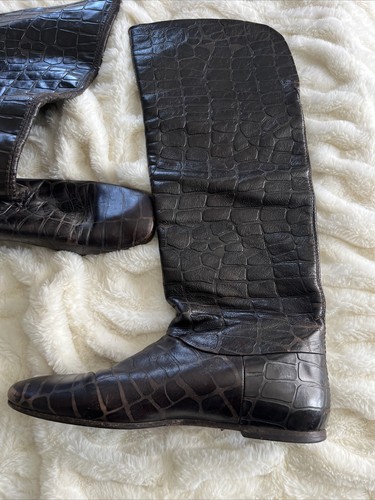Vero Cuoio braune braune Lederstiefel Made in Italy - Damengröße 38 1/2 - Bild 2 von 7