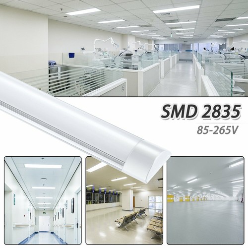 10x 5ft 1500mm Led Batten Light Strip Low Profile Slim Fluorescent Fitting White - Picture 7 of 12