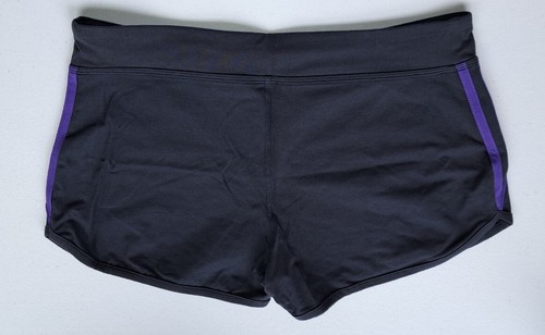 Ladies Adadis Dark Grey & Purple Active Wear Shorts (Size: L) - Picture 7 of 12