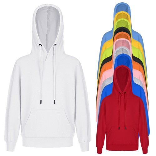 US Kids Boys Hoodie Long Sleeve Solid Color Sweatshirt Tops with Pockets Outwear - Picture 2 of 51